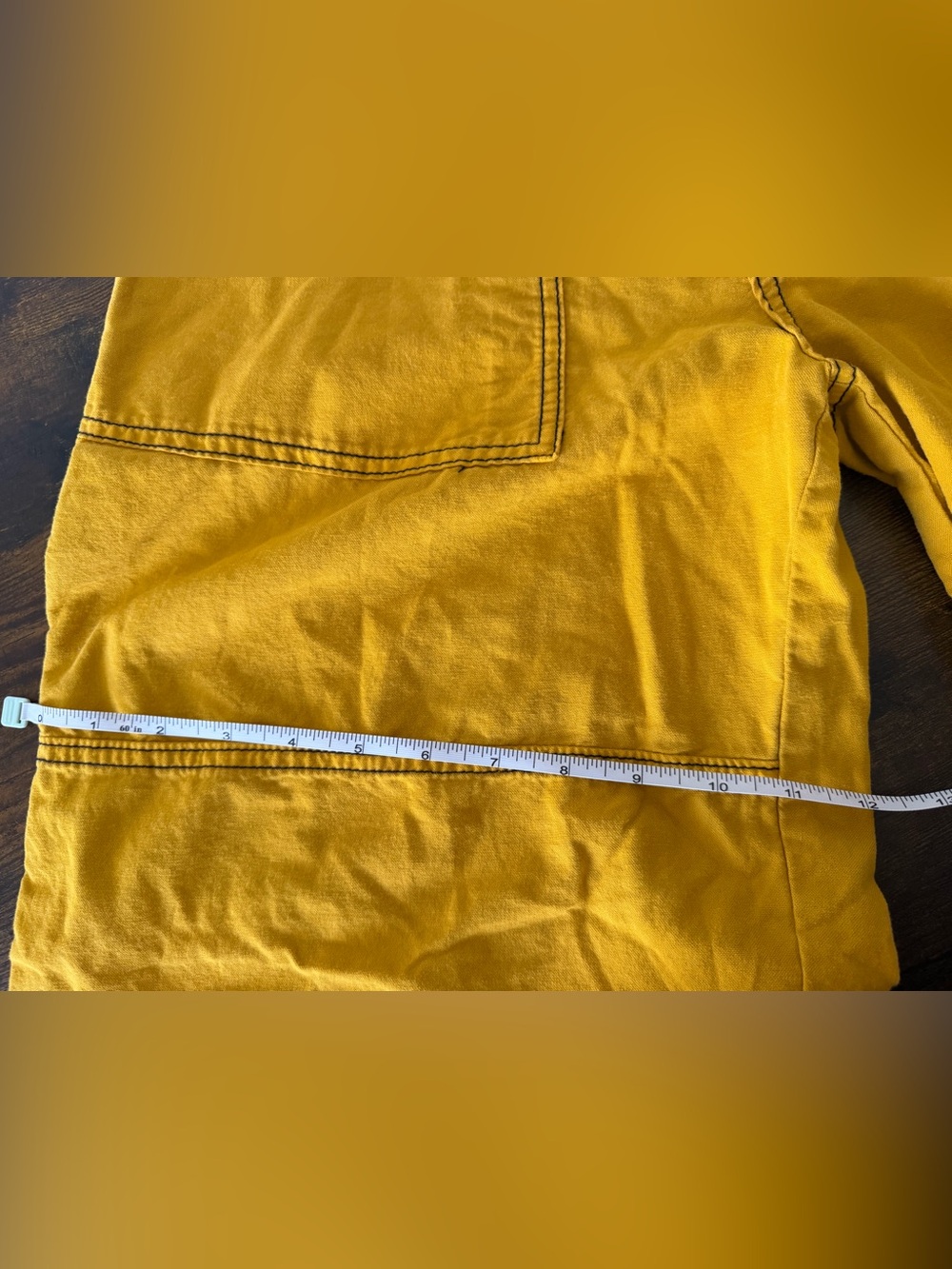 Free People Calendula Wide-Leg Pants Mustard Yellow Size 4 - Picture 10 of 10